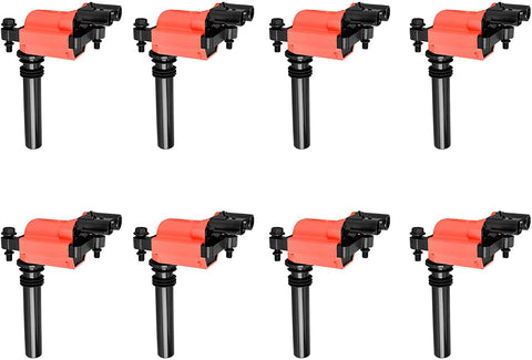 ENA Direct Ignition Coil Set of 8 Compatible with 2003-2005 Dodge Ram 1500 2500 3500 V8 5.7L And 2005 Jeep Grand Cherokee V8 5.7L