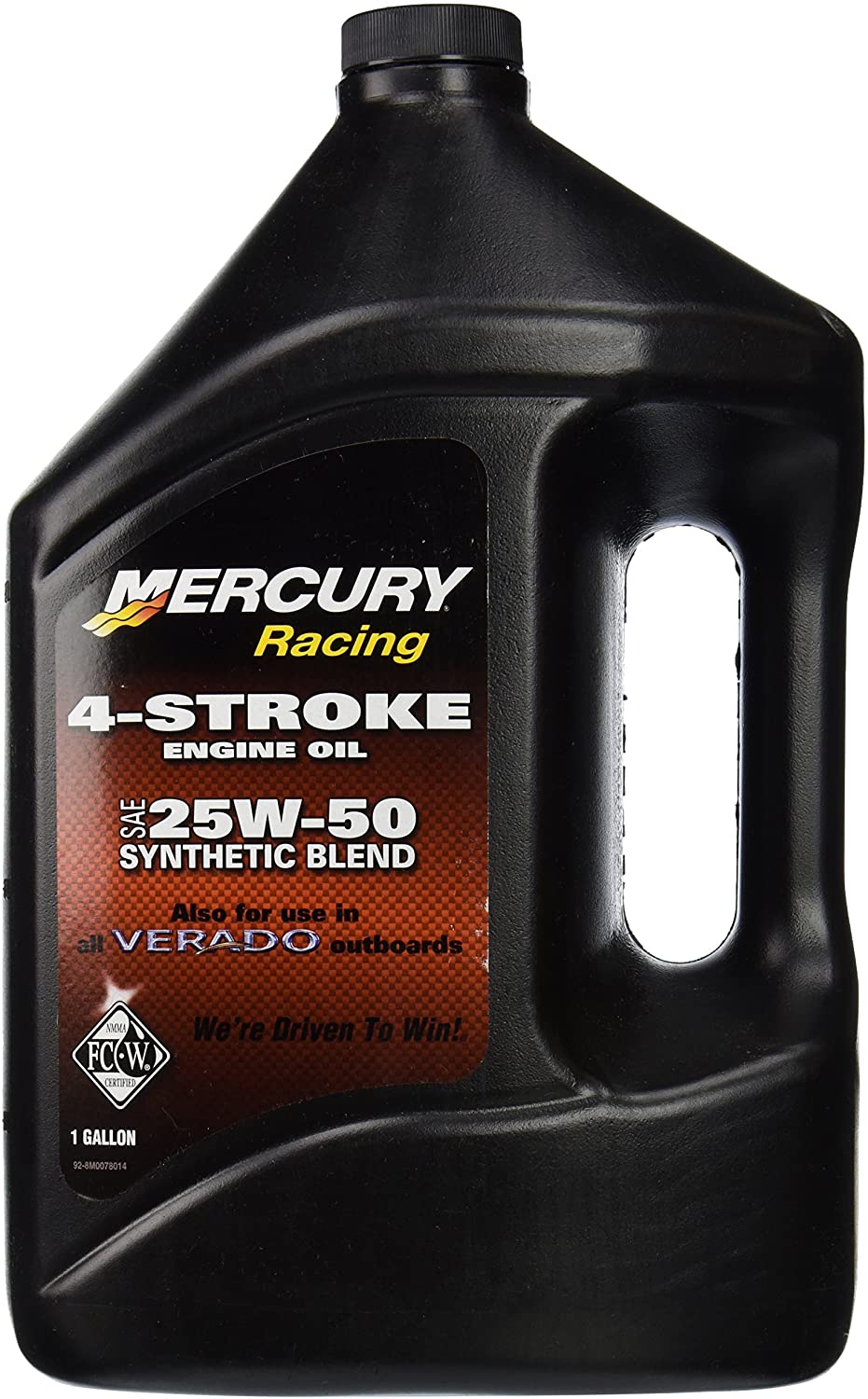 MERCURY OEM Verado 4-Stroke Engine Oil SAE 25W-50 Synthetic Blend One Gallon # 8M0078014