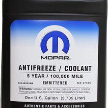 Genuine Mopar Fluid 68048953AB Antifreeze/Coolant - 1 Gallon Bottle