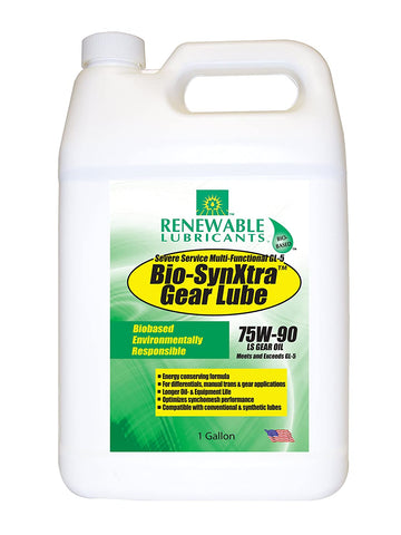 Renewable Lubricants Bio-SynXtra GL-5 LS Gear Lubricant, 1 Gallon Jug