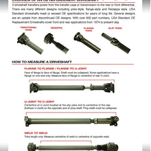 USA Standard Gear ZDS9771 Front OE Driveshaft Assembly, 1995 Jeep Grand Cherokee