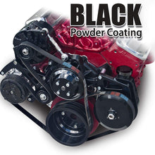 March Performance 21695-08 Billet Aluminum Black Powder Coated Sport Track Long Water Pump