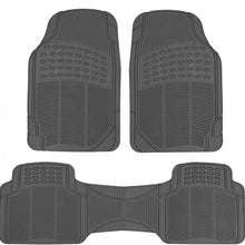 BDK ProLiner Original 3pc Heavy Duty Front & Rear Rubber Floor Mats for Car SUV Van & Truck, All Weather Protection Universal Fit