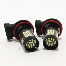 Mega Racer Pack of 2 H11 Bright Chip LED 57-SMD (FOG LAMP) Super White 6000K Headlight Bulb 12V Replace Xenon Light US
