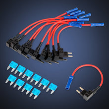 Nilight Fuse Holder Add-a-circuit Fuse TAP Adapter Mini ATM APM Blade Fuse Holder-10 Pack , 2 years Warranty