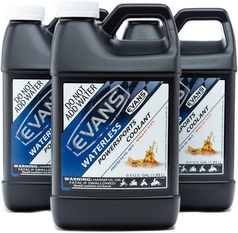 Evans Coolant EC72064 Powersport Waterless Engine Coolant, 64 fl. oz., 3 Pack