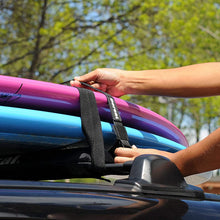 DORSAL Sunguard (No Fade) Aero Roof Rack Pads 28 Inch Wide 15 ft Long Straps Surfboard Kayak SUP
