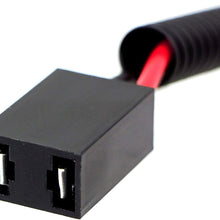 iJDMTOY (2) H11 (M) To H7 (F) Adapters Connectors Wires, Good For Headlight or Fog Lights Conversion or Retrofit, etc