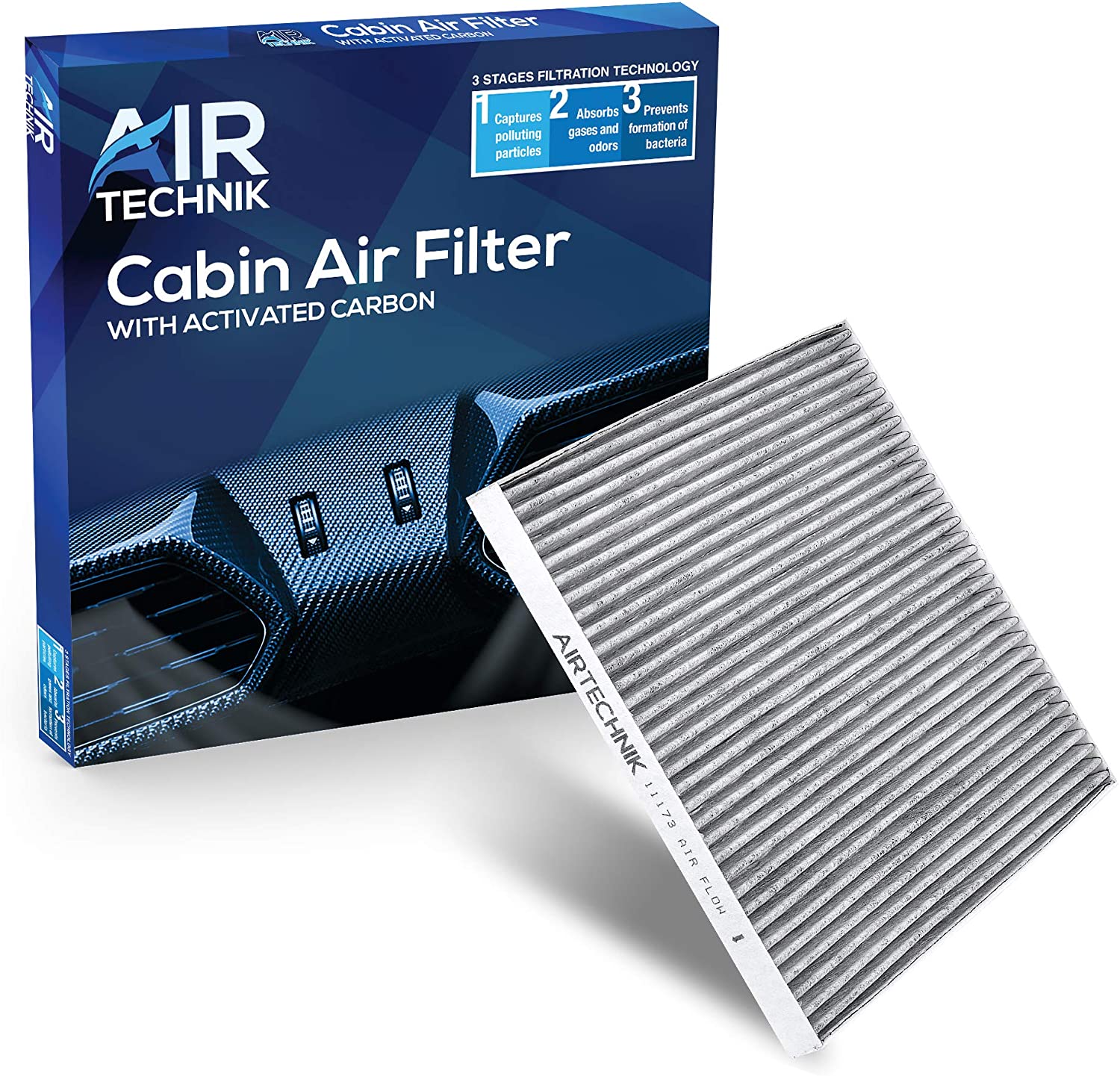AirTechnik CF11173 Replacement for Nissan - Premium Cabin Air Filter w/Activated Carbon (Nissan Altima, Maxima, Murano, Quest)