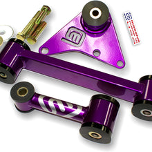 Massive Motor Engine Trans Mount 3 pc Set Compatible w/Dodge NEON SRT 4 Turbo Solid Upper Lower 2.4 (Mirror Red)