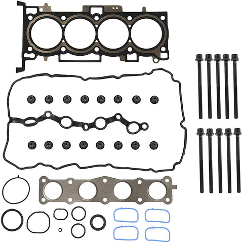 DNJ Head Gasket Set with Head Bolt Kit For 2011-2015 for Hyundai Sonata 2.4L 2359cc L4 DOHC GAS ENGINE
