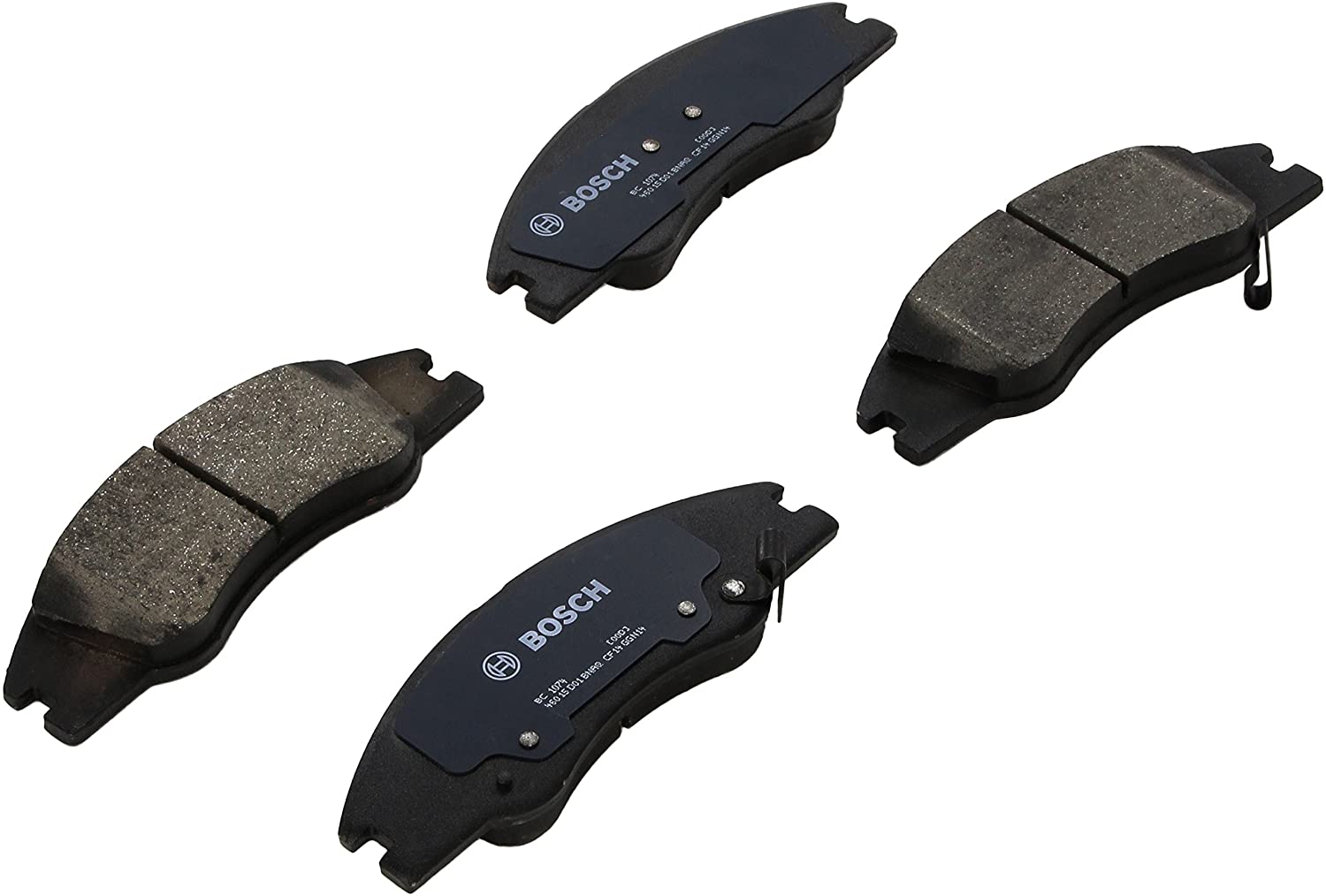 Bosch BC1074 QuietCast Premium Ceramic Disc Brake Pad Set For Kia: 2004-2009 Spectra, 2005-2009 Spectra5; Front