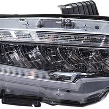 Headlight Compatible For 2016-2019 Honda Civic Right Passenger LED With bulb(s)