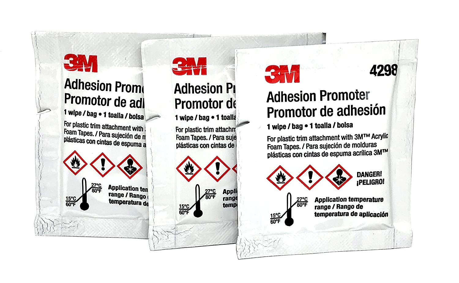 3M 4298 Adhesion Promoter, 3 Sponge Applicators