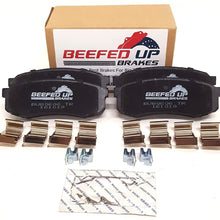 Beefed Up Brakes Premium Trail Rated Rear Ceramic Brake Pad Kit w/hardware and grease Compatible with Toyota 4Runner, Toyota FJ Cruiser & Toyota Land Cruiser