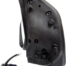 Dorman 955-1762 Driver Side Manual Door Mirror - Folding for Select Nissan Models, Black
