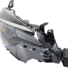 Headlight Assembly Compatible with 2017-2019 Toyota Corolla LED Composite Clear Lens With bulb(s) Passenger Side
