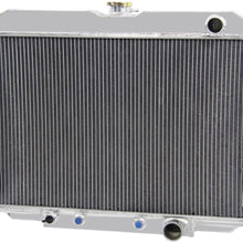 Primecooling 56MM 3 Row Core Aluminum Radiator for Fairlane Ranchero Mustang XR-7, Cougar V8 1967-70 (24" Core Wide)