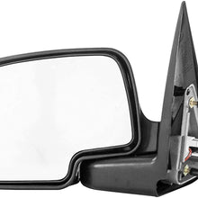 Left Driver Side Door Mirror Heated Power-Folding for Chevy Silverado Suburban Tahoe Avalanche GMC Sierra 1500 2500 3500 Yukon XL 2000 2001 2002 2003 2004 2005 2006 2007 GM1320373 - Check Fitment List