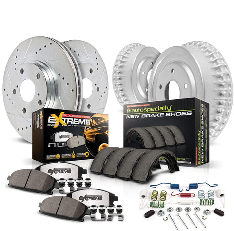 Power Stop K15262DK-36, Z36 Truck & Tow Front & Rear Brake Kit- Brake Rotors and Carbon-Fiber Ceramic Brake Pads