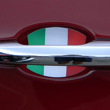Fiat 500 Italian Flag Car Auto Door Handle Trim Molding Scratch Protector 2 Door Pack