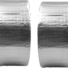 DREAMLANDSALES 2PC/PAK Butyl Waterproof Tape 2" X 16' Leak Proof Long Lasting Watertight Rubber Putty Butyl Tape for RV Repair, Window, Silicone, Boat and Pipe Sealing, Glass EDPM Rubber Roof Patching