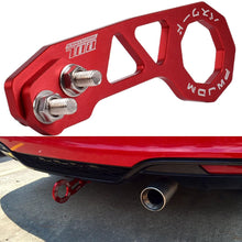 EIOUMAX Rear Tow Towing Hook for Universal Car Auto Trailer Ring Aluminum Racing Trailer Hook Red