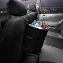 FH Group FH1121BLACK Auto Car Trash Can Portable Collapsible Car Trash Can Waterproof Garbage Container Large, Black Color