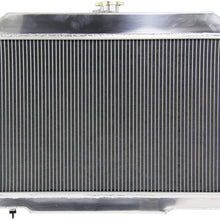 Primecooling 3 Row All Aluminum Radiator +Fan (12 Inches Dia.) Shroud for 1972-86 Jeep CJ Series w/GM Chevy SBC Engine Conver.