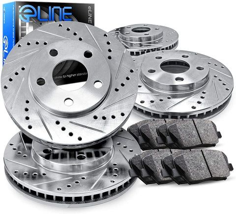 For 2016-2019 Chevrolet Cruze,Volt,Bolt EV Front Rear Brake Rotors Kit + Ceramic Pads