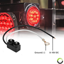 8pc 2" Red Round Trailer LED Marker Lights [DOT Approved] [Reflector Lens][10 LED] [Grommet] [Flush-Mount] [Waterproof IP67] Marker Lights for Trailer Truck