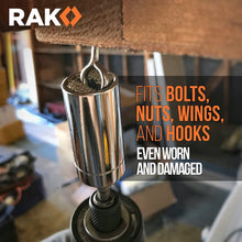 RAK Universal Socket Grip (7-19mm) Multi-Function Ratchet Wrench Power Drill Adapter 2Pc Set - Best Unique Tool Gift for Men, DIY Handyman, Father/Dad, Husband, Boyfriend, Him, Women
