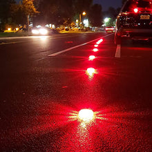 1TAC 3Pack LED Road Flare Discs with Zip Pouch 15 LED Emitters Per Disc 9 Modes of Emergency Light Magnetic Base Utility Hook Waterproof Crush Proof Shock Proof Can Be Seen Up to 5000 Feet Away