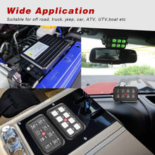 8 Gang Switch Panel Kit, Auto Power Plus Circuit Control Box Electronic Relay System Universal ON/Off Touch Switch Box with Harness and Label Stickers for Truck Jeep ATV UTV Boat Marine