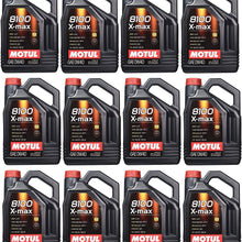 Motul 104533 Set of 12 8100 X-Max 0W-40 Motor Oil 5-Liter Bottles