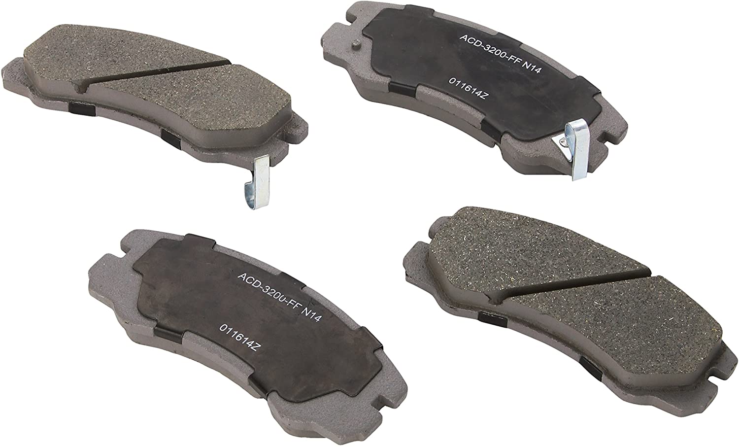 ACDelco 14D579CH Advantage Ceramic Front Disc Brake Pad Set