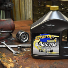 Spectro Golden 4 Synthetic Petroleum Blend Motorcycle Engine Lubricant 10w40 Oil - 4 Liters