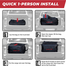 Whistler Truck Cargo Bag with Net- 100% Waterproof 51" x 40" x 22" (26 Cu Ft) + Storage Bag