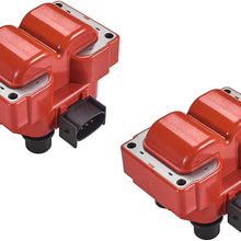 Set of 2 Direct Ignition Coil Pack for 1992-1999 Ford Crown Victoria F150 F250 Explorer Expedition Mustang Van Lincoln Mercury L4 V8 4.6L 5.0L
