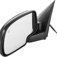 Dependable Direct Left Side Heated Power Operated Mirror for 00-05 Chevy Suburban, Tahoe, Yukon - Parts Link #: GM1320247