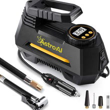 AstroAI Air Compressor Tire Inflator, Portable Air Pump for Car Tires 12V DC Auto Tire Pump with Digital Pressure Gauge, 100PSI with Emergency LED Light for Car, Bicycle (Renewed)