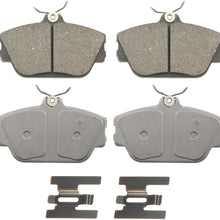 Wagner ThermoQuiet QC598 Ceramic Disc Pad Set With Installation Hardware, Front
