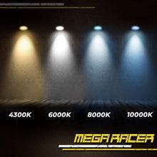 Mega Racer D4S HID Bulb 6000K - D4C/D4R/D4S Headlight for Low Beam High Beam 12V 35W 6000K Diamond White IP68 Waterproof, Pack of 2