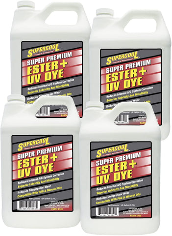 TSI Supercool E128-4CP Ester Oil Plus U/V Dye - 1 Gallon, 4 Pack