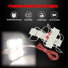 Ampper LED Ceiling Lights Kit for Van RV Boats Caravans Trailers Lorries Sprinter Ducato Transit VW LWB (10 Modules, White), 12V 40 LEDs Van Interior Light Kits