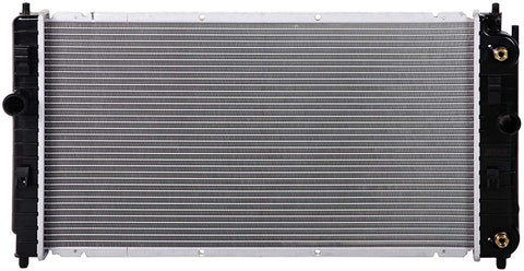 Lynol Cooling System Complete Aluminum Radiator Direct Replacement Compatible With 2004-2005 Malibu Classic 2002-2004 Oldsmobile Alero 2002-2005 Grand Am L4 2.2L With TOC On Passenger Side Only
