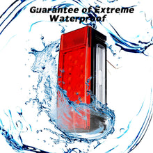 LivTee Super Bright 12V Waterproof Trailer Lights LED kit Brake Stop Tail License Lights for Camper Truck RV Boat Snowmobile, Red/White