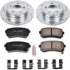 Power Stop K6936 Rear Brake Kit with Drilled/Slotted Brake Rotors and Z23 Evolution Ceramic Brake Pads