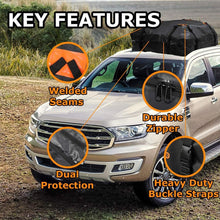 VaygWay Rooftop Cargo Carrier Bag –Waterproof Car Roof Cargo Bag – Heavy Duty 15 Cubic Feet – Universal Car SUV Camping Bag