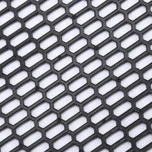uyoyous Universal Honeycomb Hex Mesh - 47.2x15.7x0.16 Inches ABS Plastic Racing Hex Grill Mesh Sheet Perforated Black Grill Spoiler Bumper Vent for All Kinds of Vehicles Car